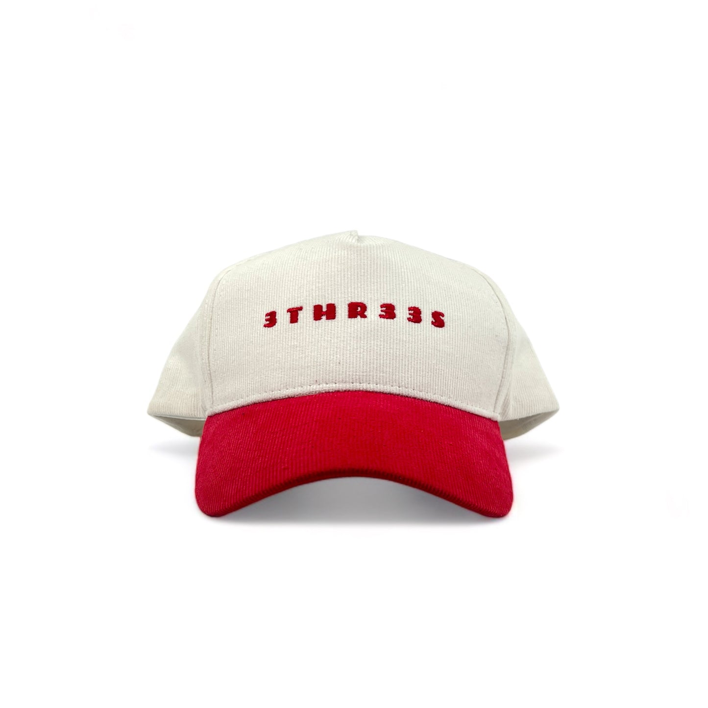 Red Corduroy 3THR33S